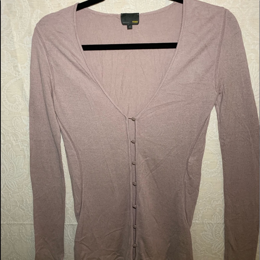 Fendi sweater pale rose fast shipping